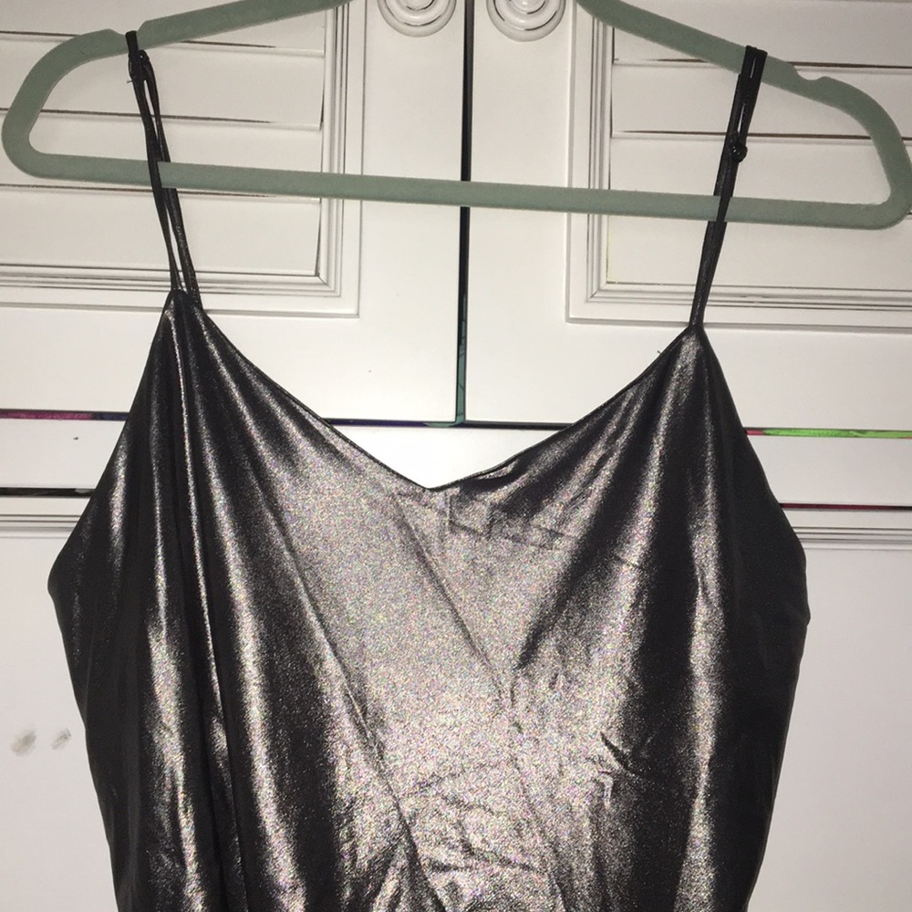 NWT FREE PEOPLE METALLIC BODY SUIT